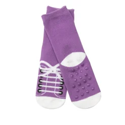 Mawi Calze antiscivolo bimba viola “sneaker”