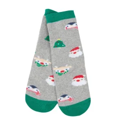 Mawi Calze antiscivolo unisex grigie “christmas”