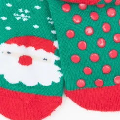 Mawi Calze antiscivolo unisex verdi “christmas”