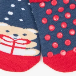 Mawi Calze antiscivolo unisex blu “christmas”