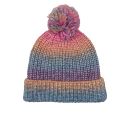Mawi Cappello bimba con pon pon multicolor