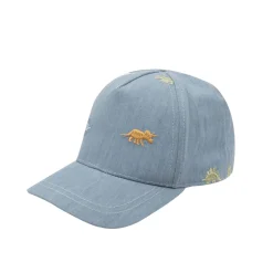 Mawi Cappello da baseball bimbo finto denim stampato