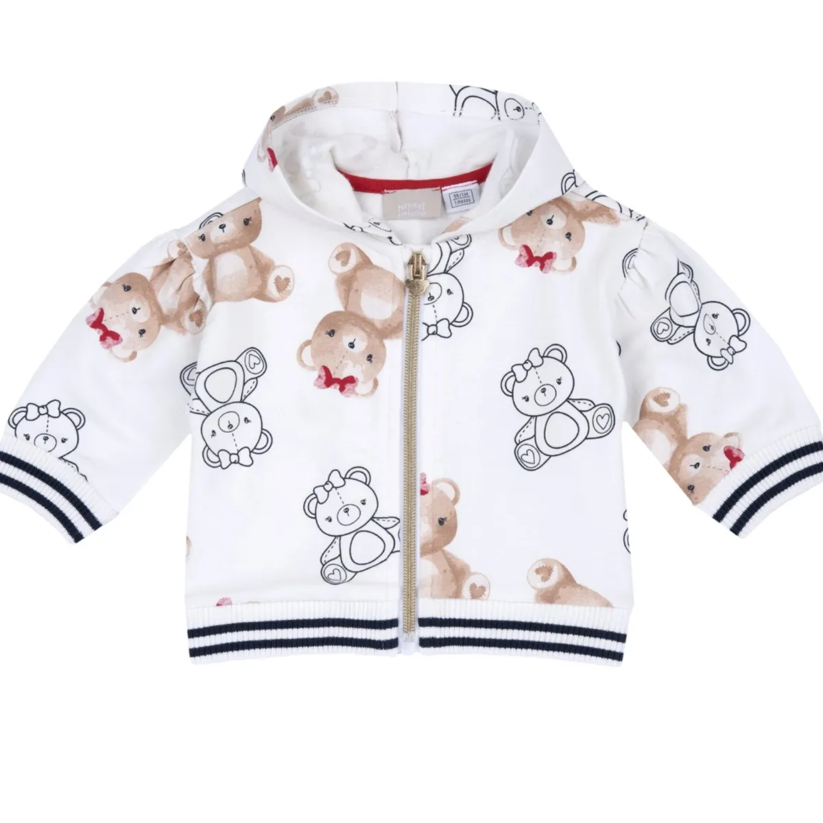 Chicco Cardigan con cappuccio fantasia orsetti –
