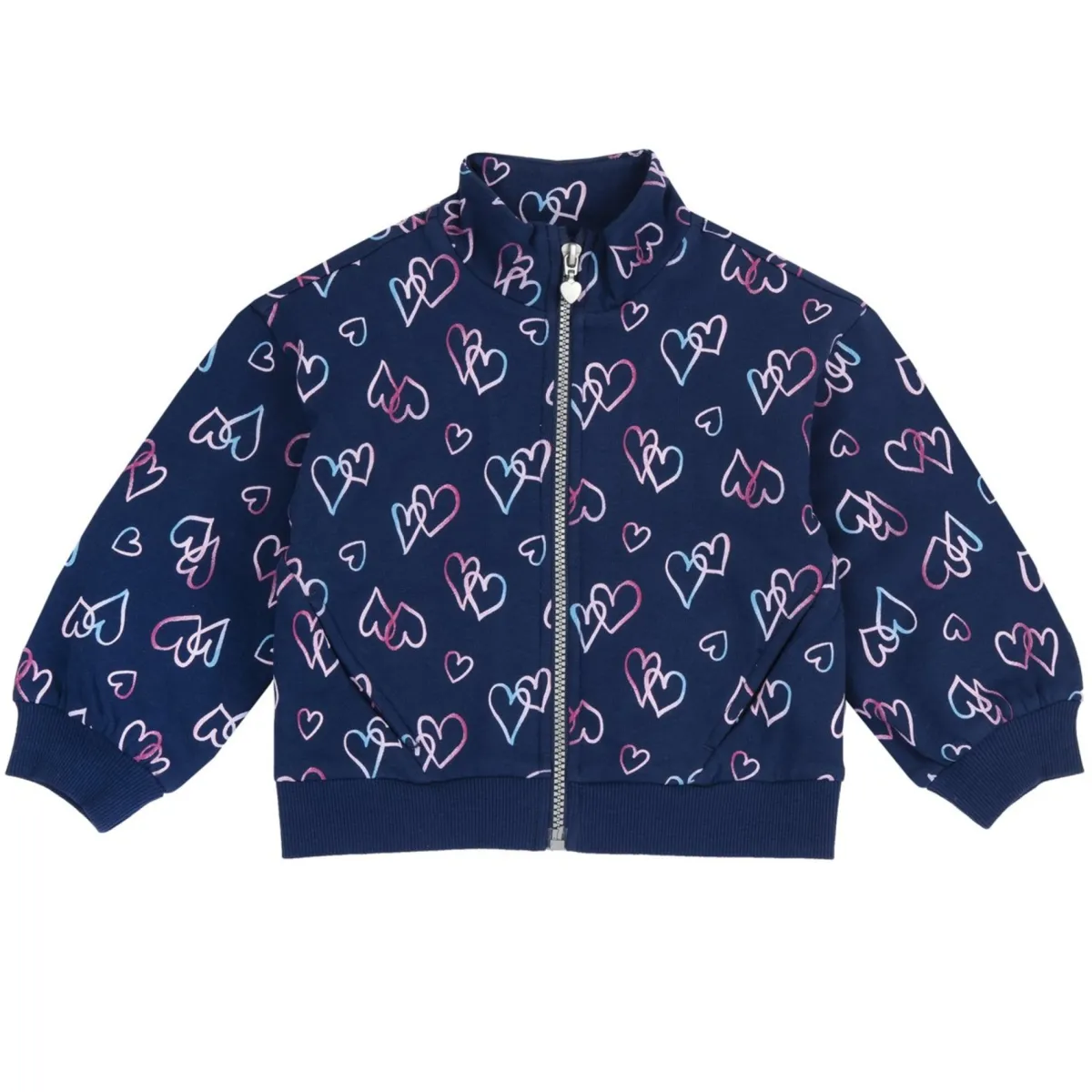 Chicco Cardigan fleece fantasia cuori –