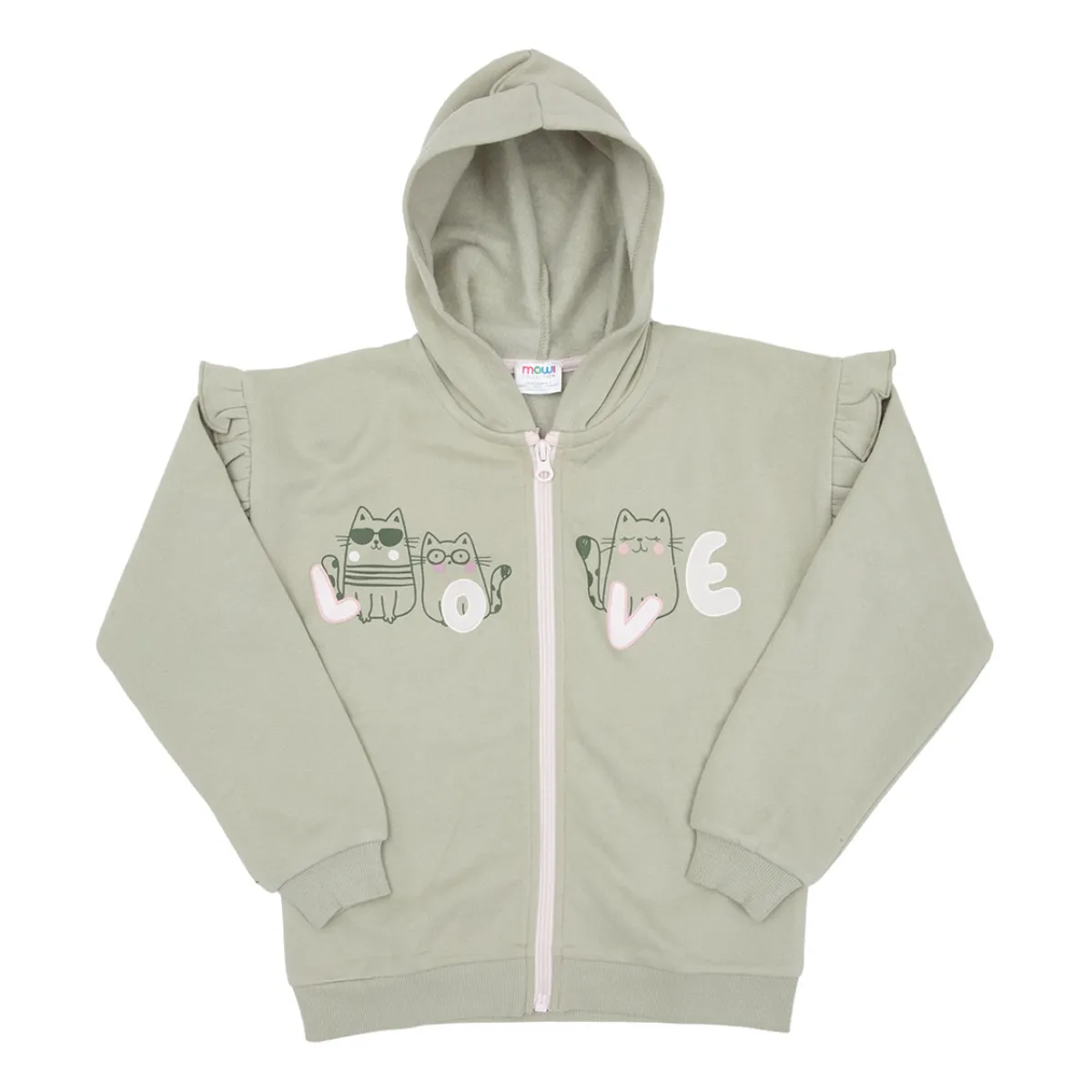 Mawi Cardigan militare con cappuccio –