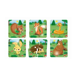 LISCIANI Carotina baby puzzle il bosco – 6 puzzle animali in cartone per bambini