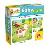 LISCIANI Carotina baby puzzle la fattoria – 6 puzzle per bambini con animali della fattoria in cartone
