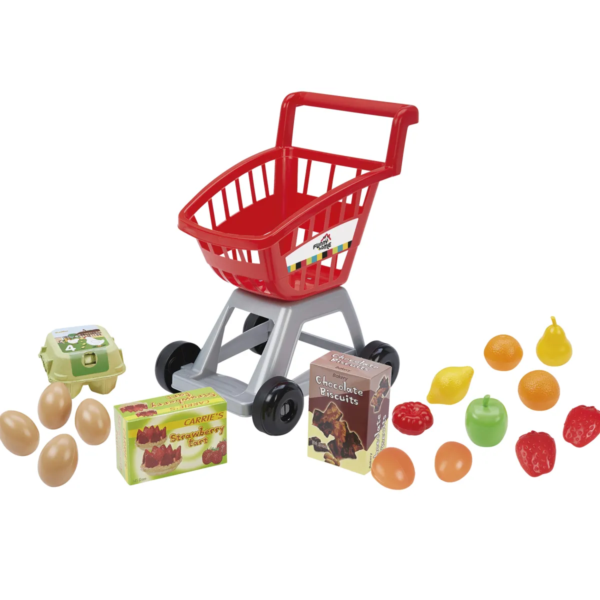 Funny home Carrello super market con verdure e frutta inclusi –