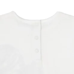 Mawi Casual t-shirt manica lunga bimba bianca stampata