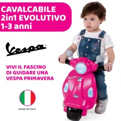 Chicco Cavalcabile vespa primavera rosa – avventura rosa su ruote