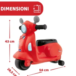 Chicco Cavalcabile vespa primavera rossa – divertimento in movimento