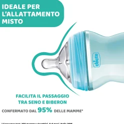 Chicco – biberon naturalfeeling bimbo, 6m+, 330 ml, flusso veloce
