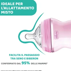 Chicco – biberon naturalfeeling bimba, 6m+, 330 ml, flusso veloce