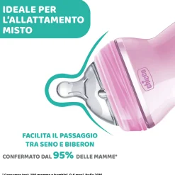 Chicco – biberon naturalfeeling bimba, 2m+, 250 ml, flusso medio