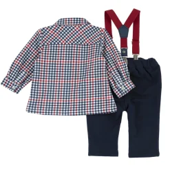 Chicco – completo natale con camicia e pantaloni lunghi