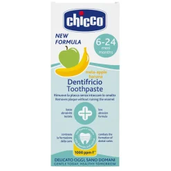 Bambino Chicco – dentifricio mela banana 6m+ con fluoro