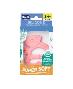 Bambino Chicco – massaggiagengive soft iguana rosa 2m+