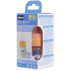 Chicco – micro biberon arancione 60ml silicone 0m+