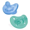 Chicco – physioforma gommotto blu/verde in silicone 2 pezzi | 6-16 mesi