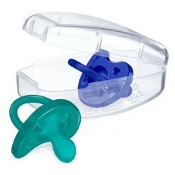 Chicco – physioforma gommotto blu/verde in silicone 2 pezzi| 16-36 mesi