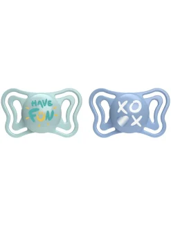 Chicco 2 succhietti physio light sil 6-16m azzurro