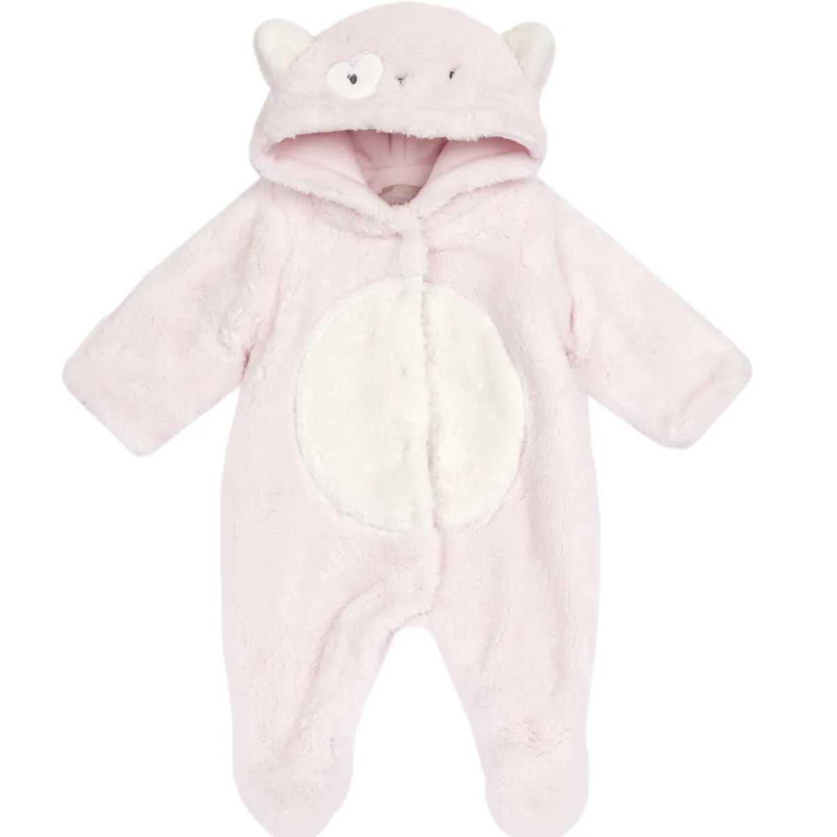 Chicco – tutina con apertura frontale – in caldo e morbido tessuto