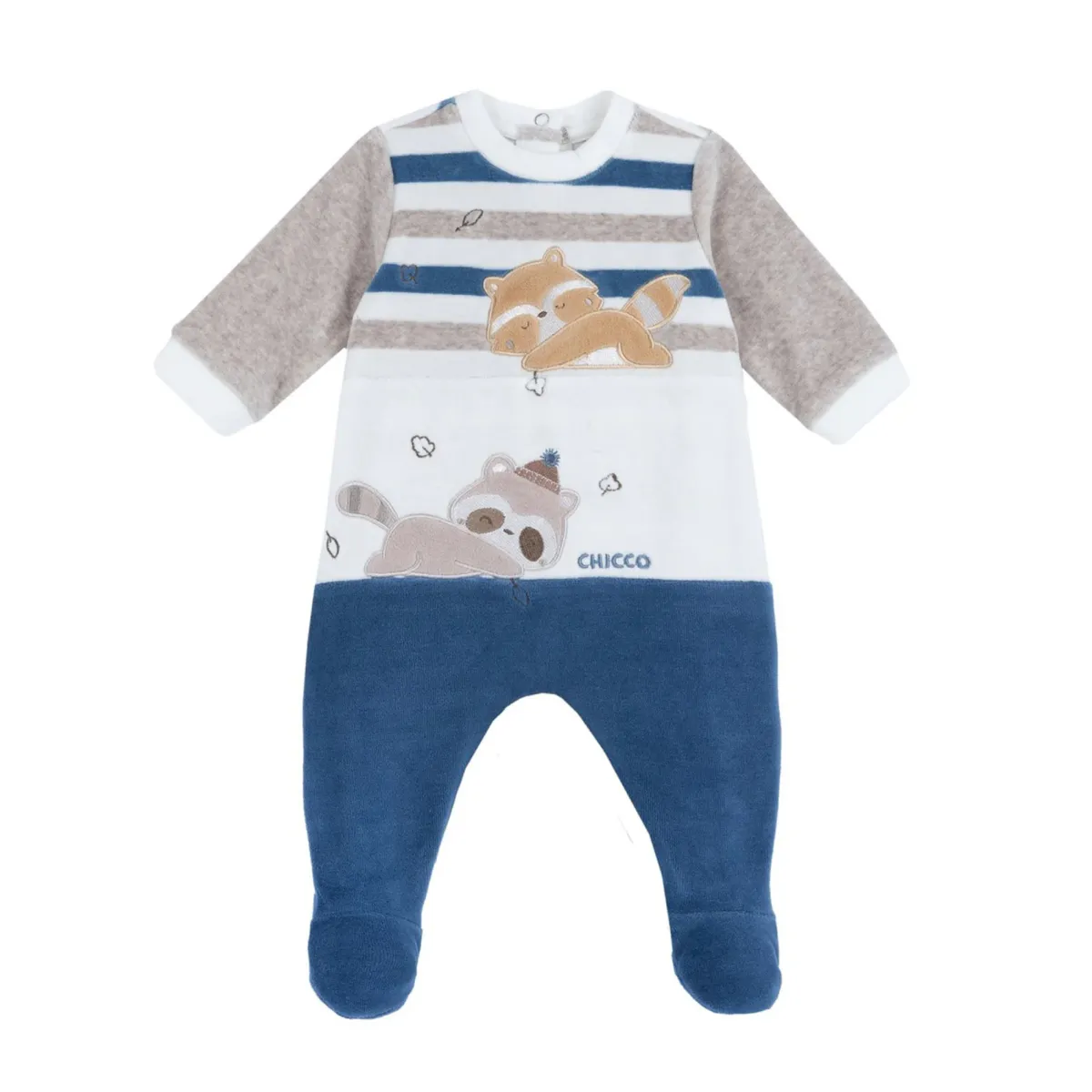 Chicco – tutina con apertura patello – in ciniglia