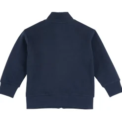Chicco felpa blu con zip e scritta