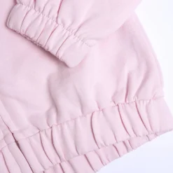 Chicco felpa con zip rosa, fiorellino e scritta magic