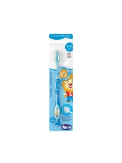 Bambino Chicco spazzolino 3-6 anni azzurro