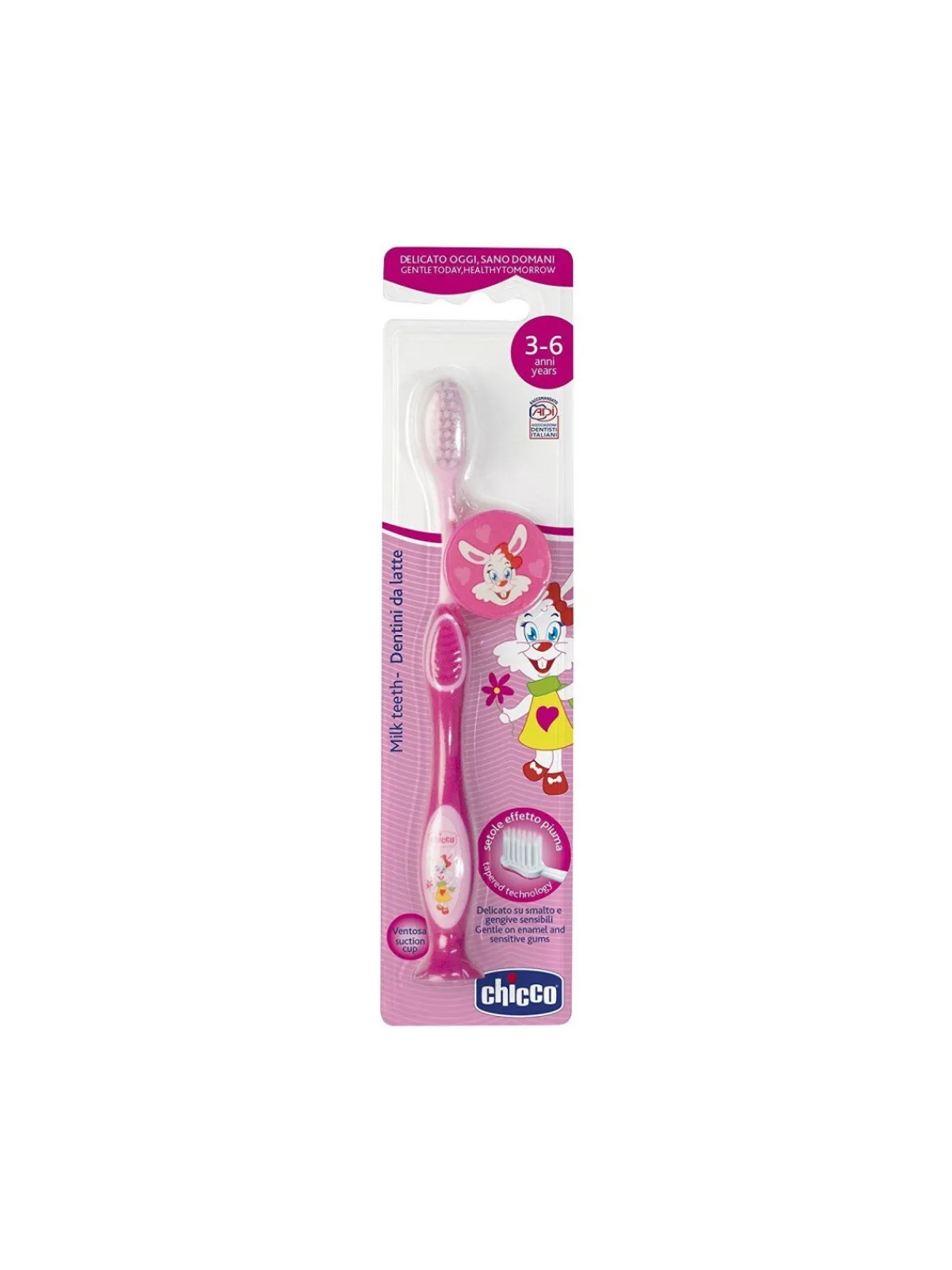 Bambino Chicco spazzolino 3-6 anni rosa