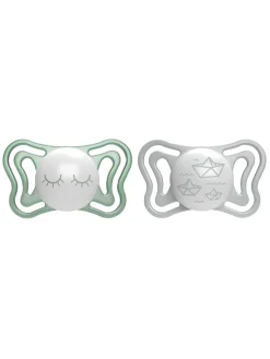 Chicco 2succhietti physio light glow 16-36m