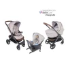 Chicco trio stylego up crossover beige con oasys i-size con bebècare integrato
