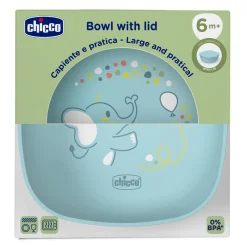 Chicco Ciotola con coperchio 6m+ azzurro –