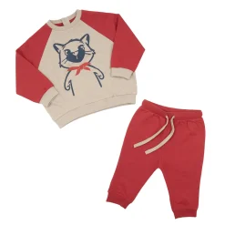 Mawi Completo bimbo /beige con stampa