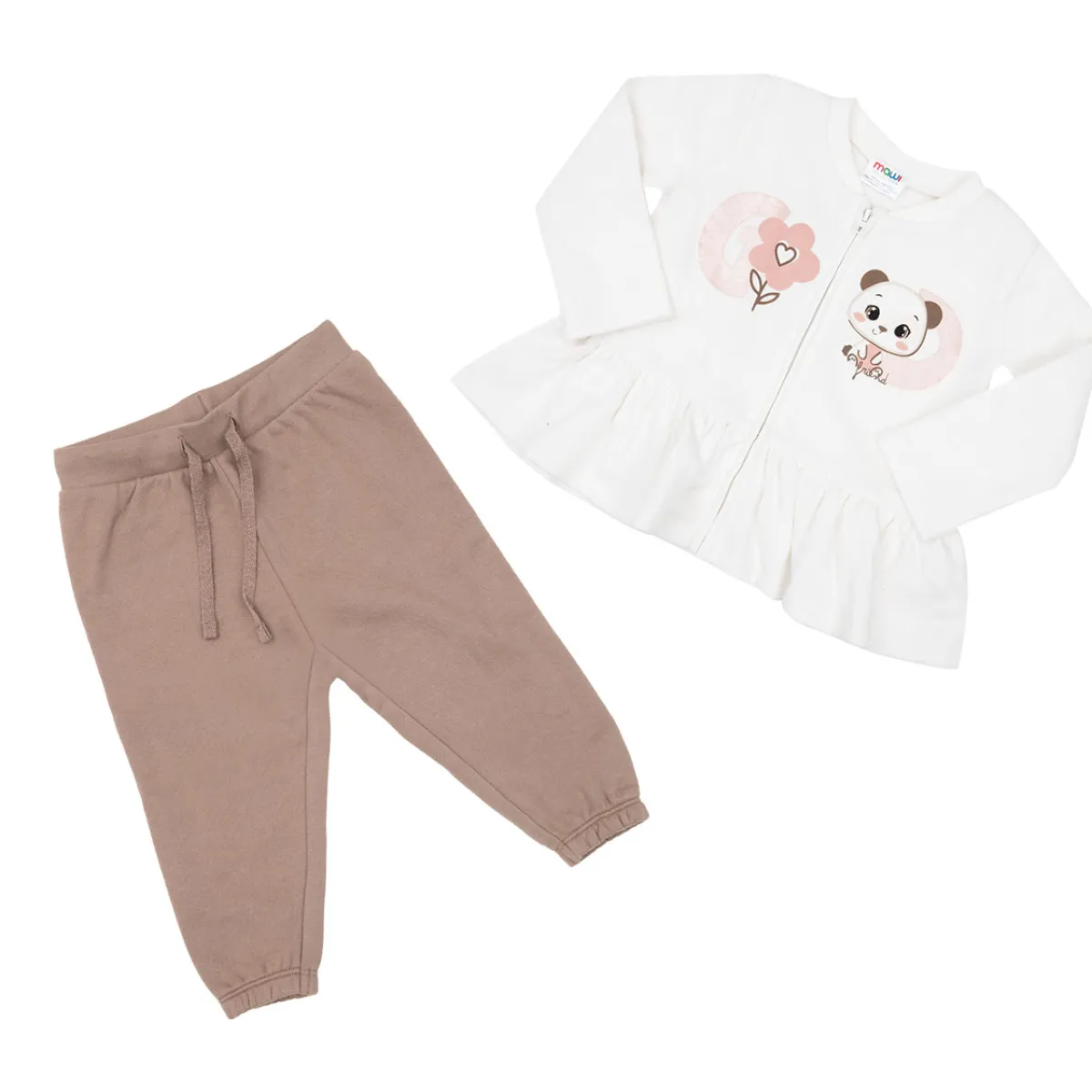Mawi Completo jogging bimba bianco/ stampato