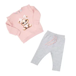 Mawi Completo jogging bimba rosa/ stampato