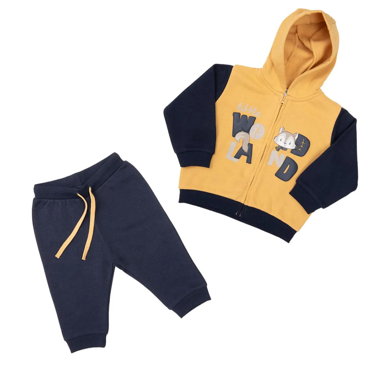 Mawi Completo jogging bimbo bicolor /giallo