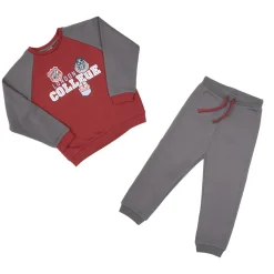 Mawi Completo jogging felpato bimbo /rosso