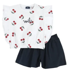 Chicco Completo maglietta e pantaloncini, in cotone