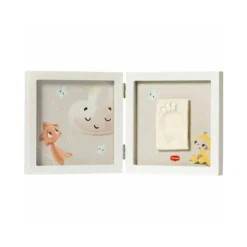 TINY LOVE Cornice semplice bianca per impronte e foto del neonato –