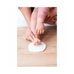 TINY LOVE Cornice semplice bianca per impronte e foto del neonato –