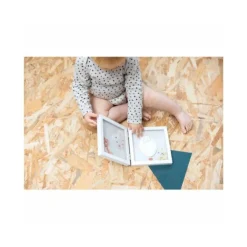 TINY LOVE Cornice semplice bianca per impronte e foto del neonato –