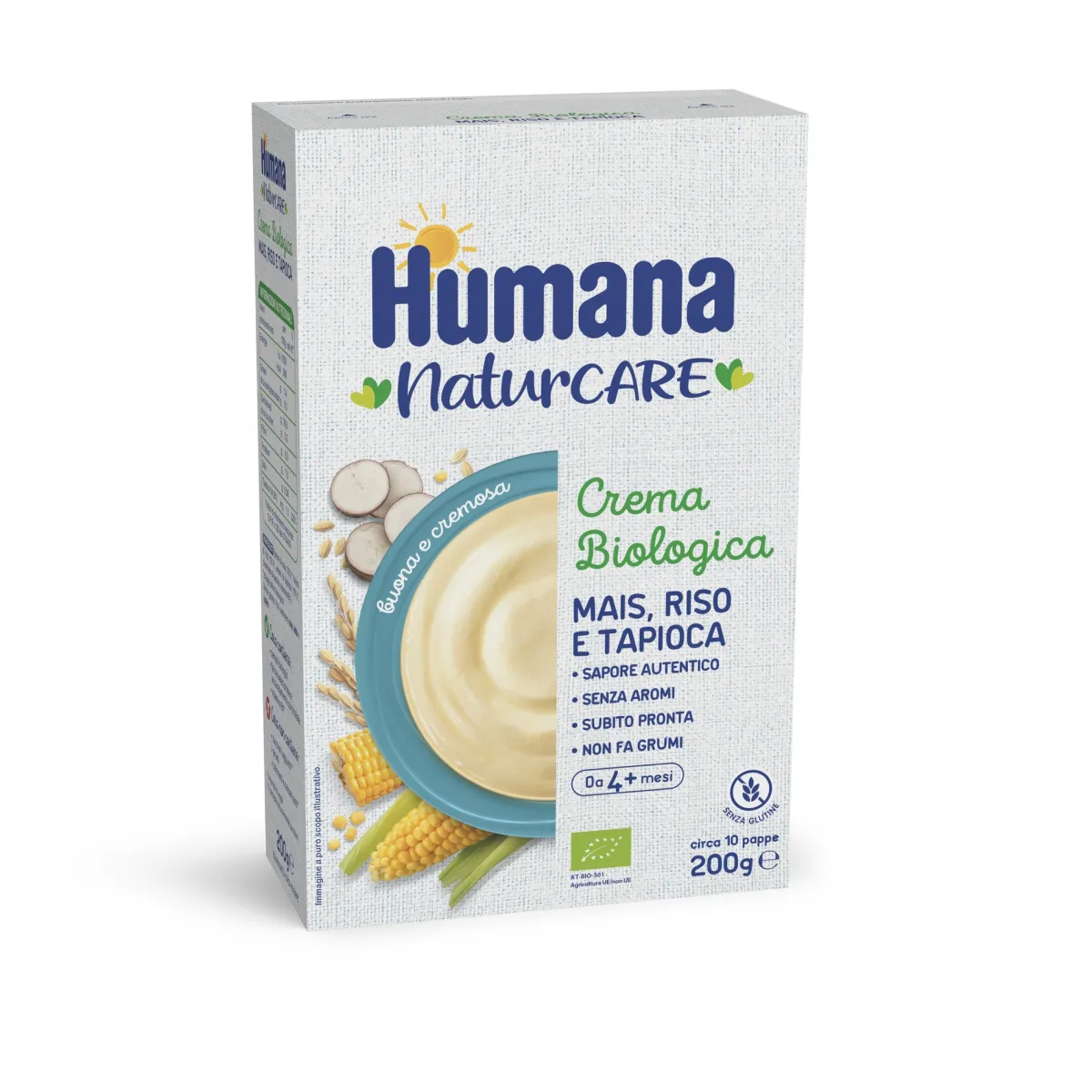 Humana Crema biologica mais riso tapioca 200g –