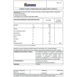 Humana Crema biologica mais riso tapioca 200g –