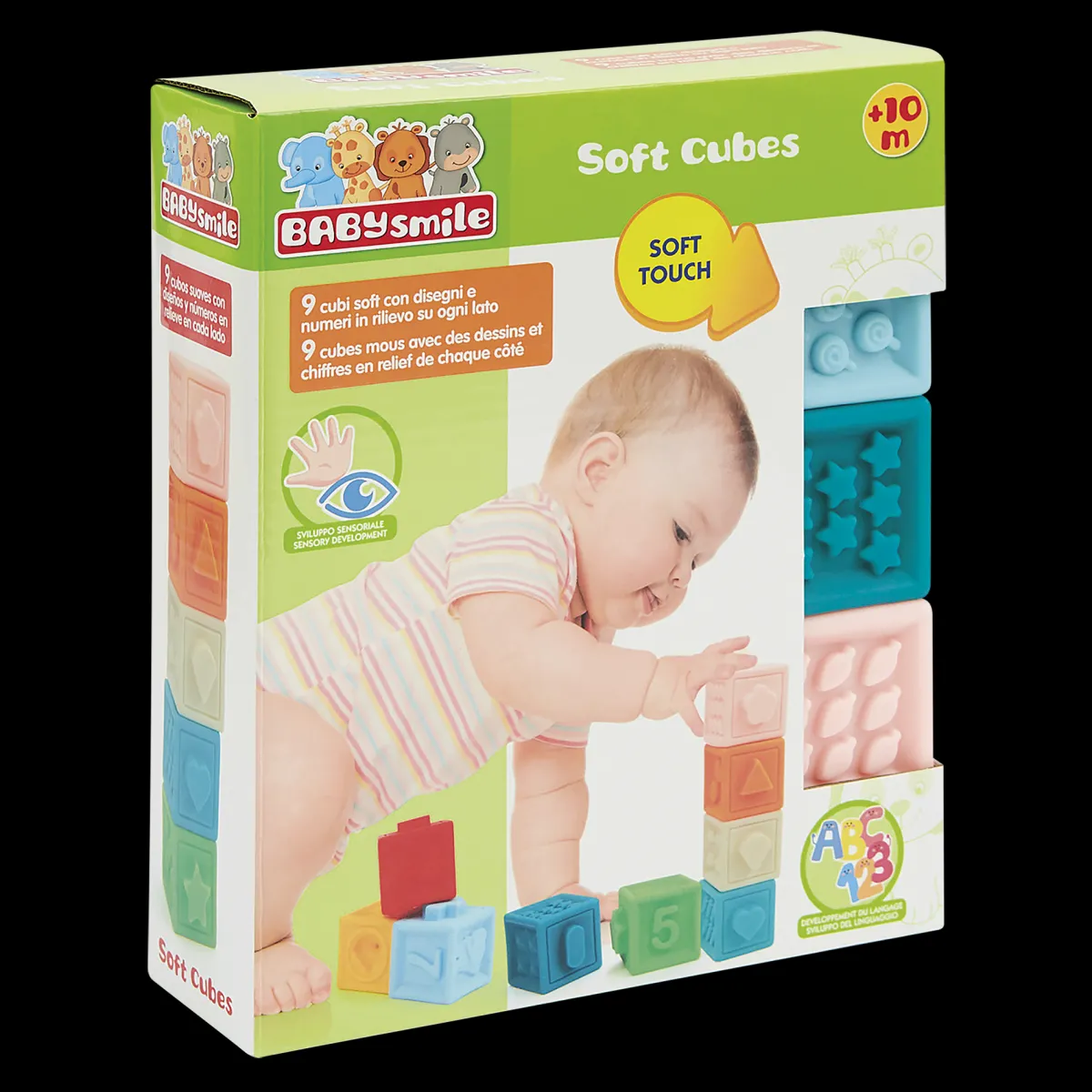 Baby Smile Cubi sensoriali soft – gioco tattile per bambini