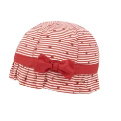 Mawi Cuffietta bimba /rossa rigata