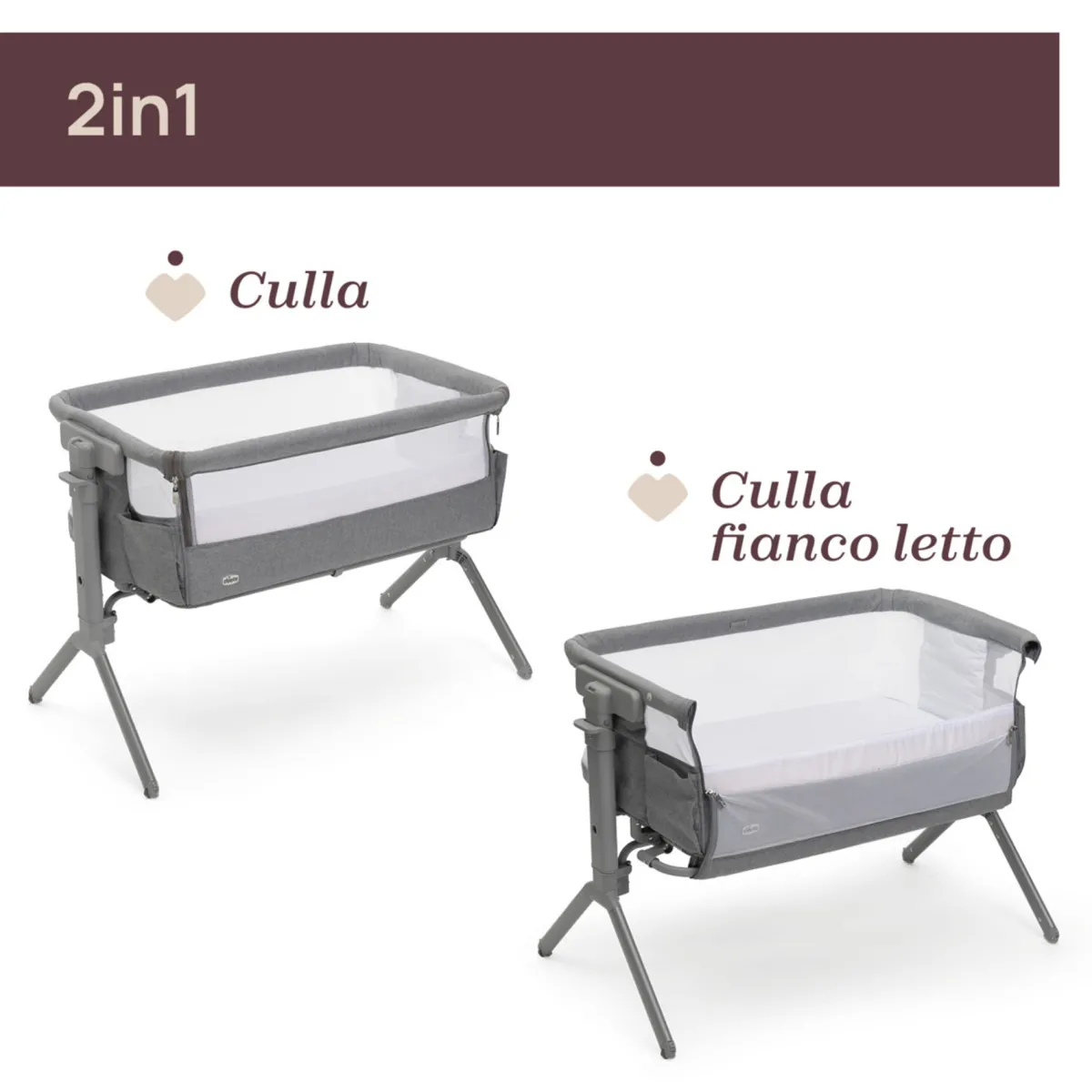Chicco Culla next2me armonia steel –