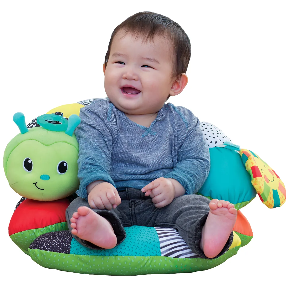 Infantino Cuscino bruco – prop a pillar – baby smile