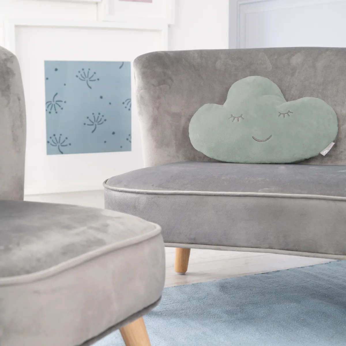 ROBA GMBH Cuscino cuddy nuvola frosty green – roba